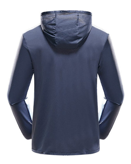 Męska kurtka przejściowa przeciwdeszczowa z kapturem