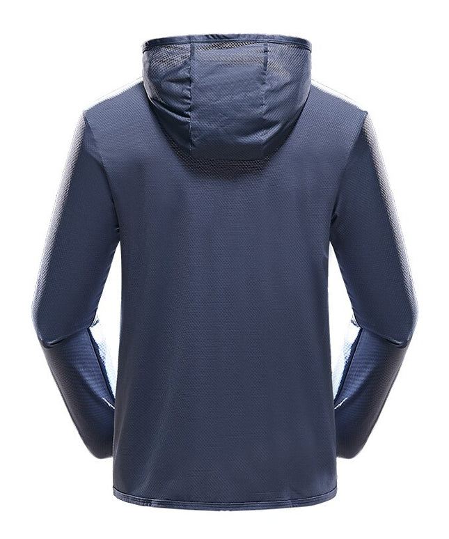 Męska kurtka przejściowa przeciwdeszczowa z kapturem