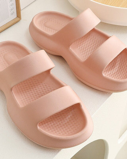 Damskie klapki z paskami