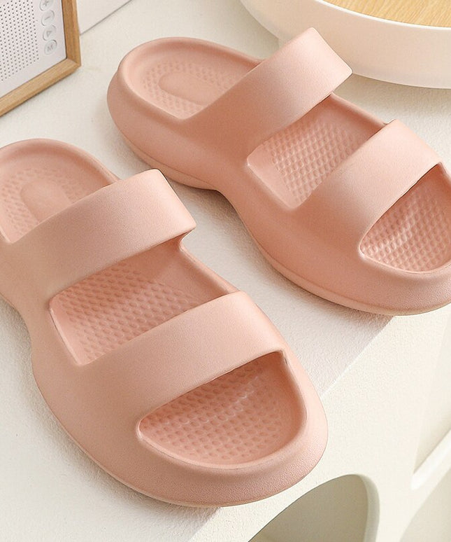 Damskie klapki z paskami