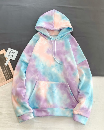Męska bluza z kapturem tie dye
