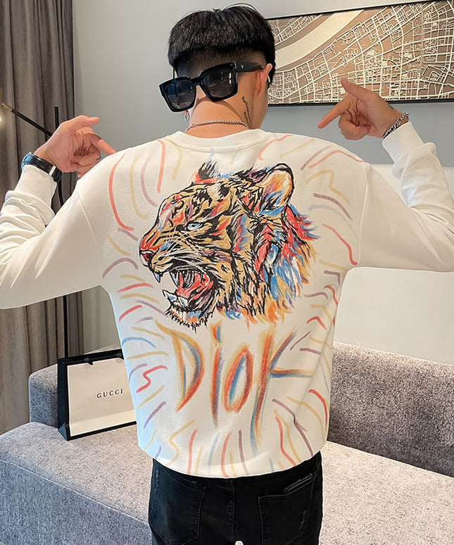 Męska bluza z kolorowym nadrukiem na plecach