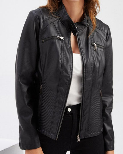 Damska kurtka przejściowa skórzana