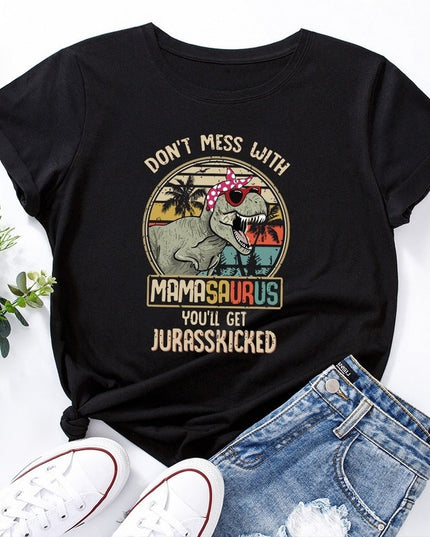 Damski T-shirt klasyczny z nadrukiem dla mamy