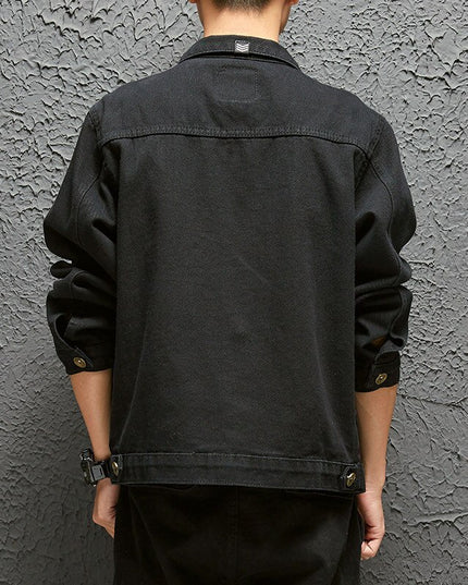 Męska kurtka jeansowa klasyczna luźna