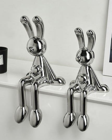 Figurka dekoracyjna ceramiczna królik