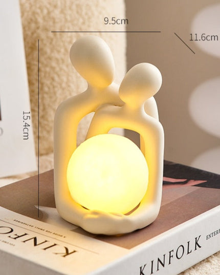 Figurka dekoracyjna świecznik w jasnych kolorach