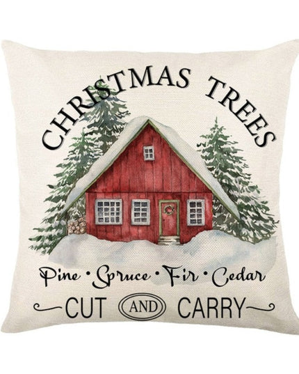 Poszewka na poduszkę ze świątecznym nadrukiem