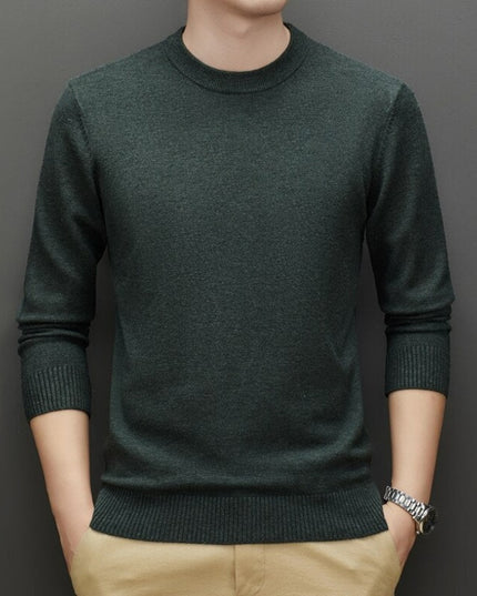 Męski sweter klasyczny z dekoltem w łódkę