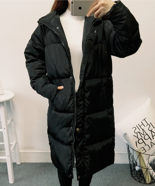 Damska klasyczna kurtka zimowa z kapturem