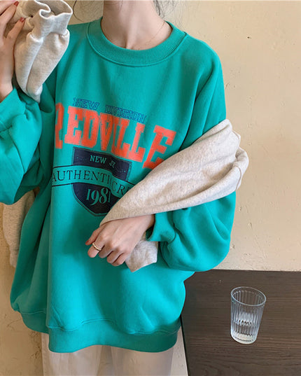 Damska bluza oversize bez kaptura