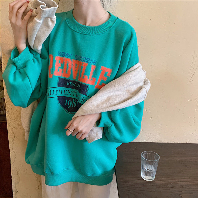 Damska bluza oversize bez kaptura