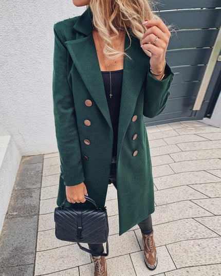 Damski płaszcz taliowany