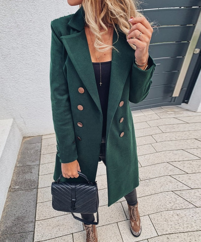 Damski płaszcz taliowany