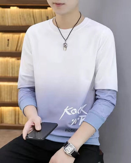 Męska bluza ombre bez kaptura