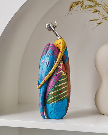 Figurka dekoracyjna kolorowa abstrakcyjne wzory