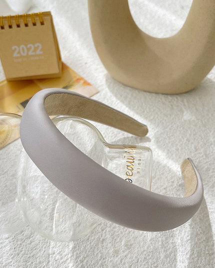 Opaska do włosów z gładkiej tkaniny