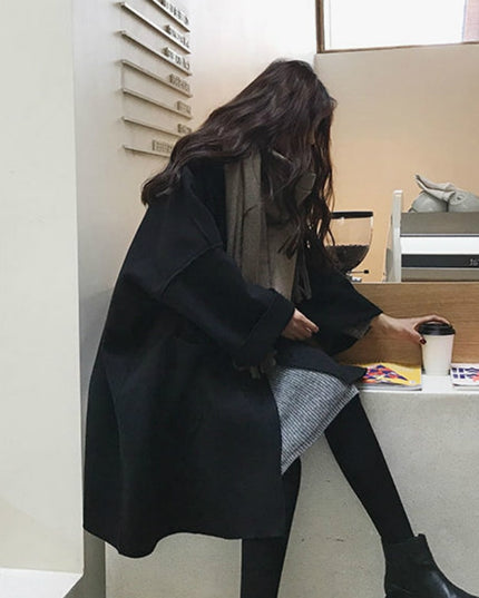 Damski płaszcz jesienny oversize