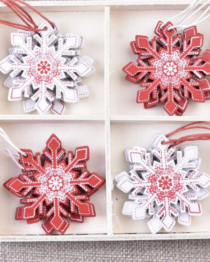 Świąteczne ozdoby wiszące w kształcie śnieżynek