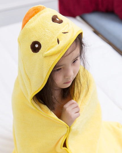 Ręcznik dziecięcy z kapturem ze zwierzątkami