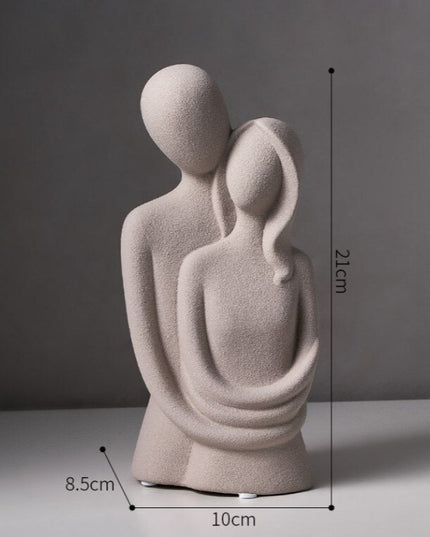 Figurka dekoracyjna motyw postaci minimalistyczny styl