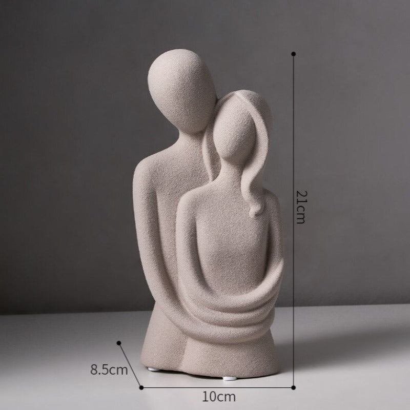 Figurka dekoracyjna motyw postaci minimalistyczny styl
