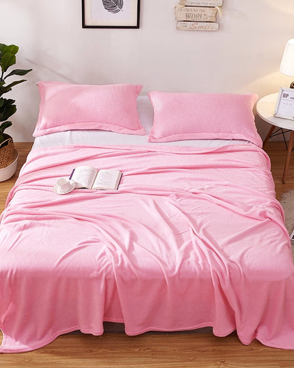 Miękki koc z krótkim włosiem