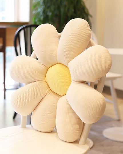 Poduszka dekoracyjna w kształcie stokrotki w jasnych kolorach