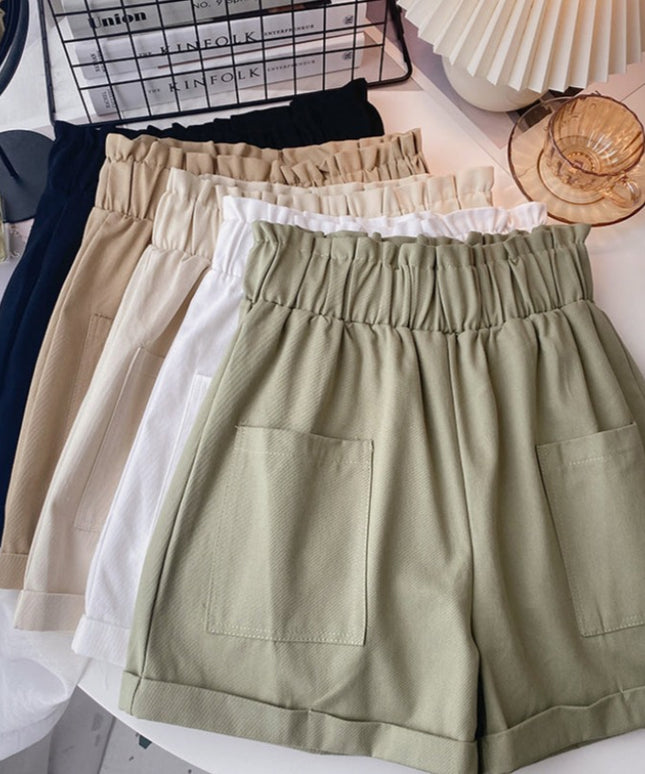 Damskie szorty z kieszeniami