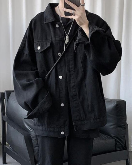 Męska kurtka jeansowa klasyczna oversize