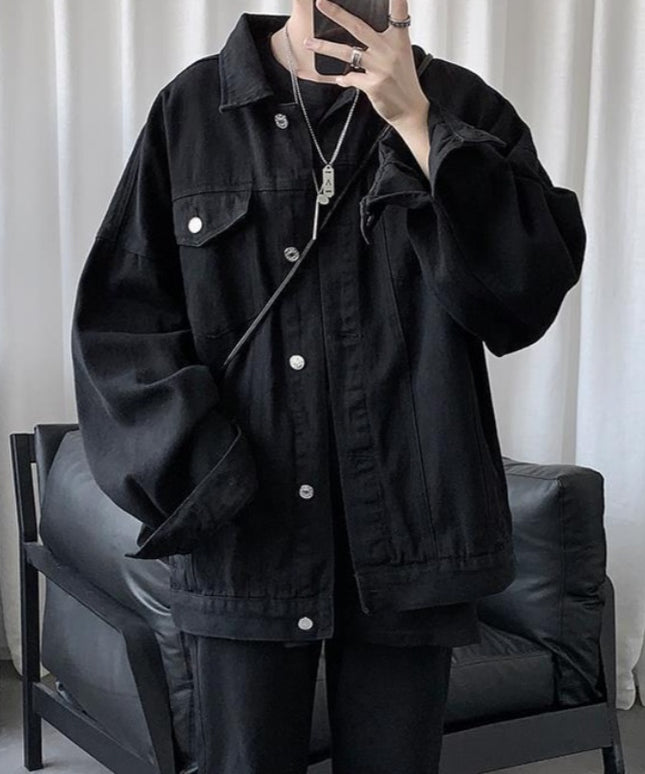 Męska kurtka jeansowa klasyczna oversize