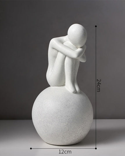 Figurka dekoracyjna motyw postaci minimalistyczny styl