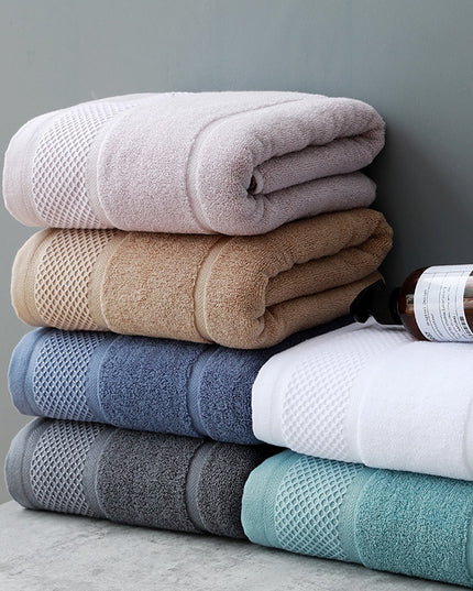 Ręcznik saunowy bawełniany chłonny z eleganckim wykończeniem