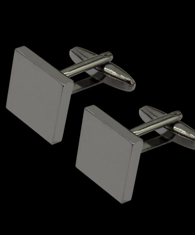 Spinki do koszuli w kwadratowym kształcie