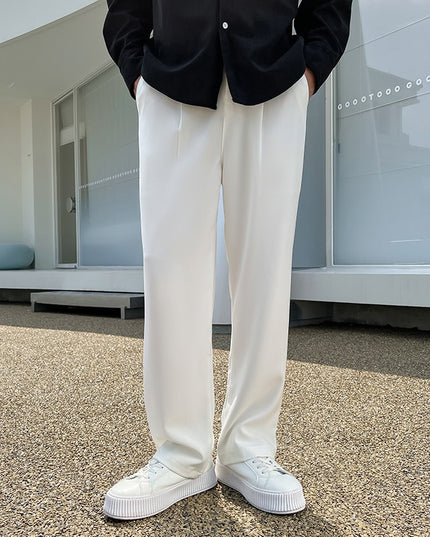 Męskie eleganckie spodnie zwężane w talii