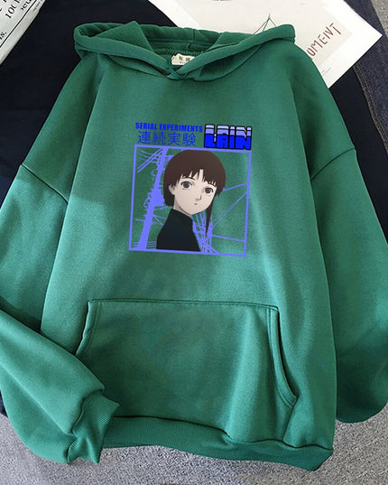 Damska bluza z nadrukiem i kapturem