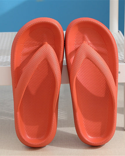 Klapki japonki na platformie w pastelowych kolorach