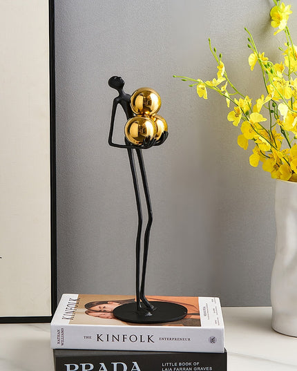 Figurka dekoracyjna wysoka czarna postać