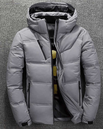 Męska kurtka zimowa puchowa pikowana