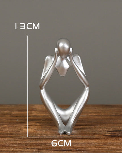 Figurka dekoracyjna postać z wycięciem minimalistyczny styl