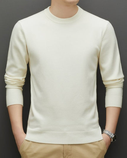 Męski sweter klasyczny z dekoltem w łódkę