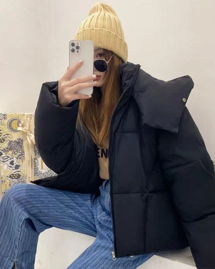 Damska kurtka zimowa o kroju oversize