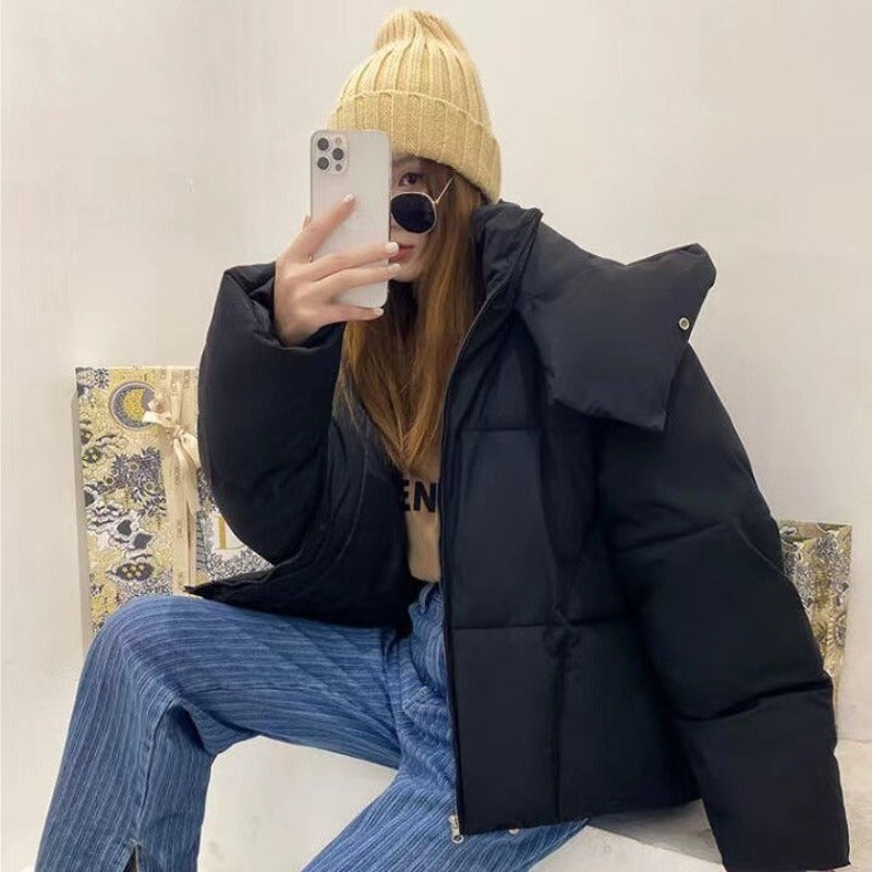 Damska kurtka zimowa o kroju oversize