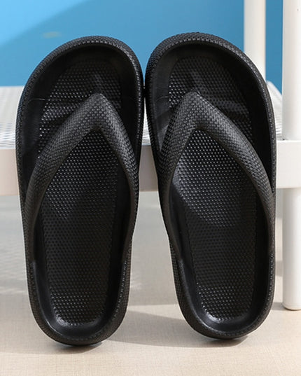 Klapki japonki na platformie w pastelowych kolorach