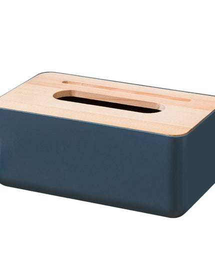 Pudełko na chusteczki drewniane z dodatkową przegródką