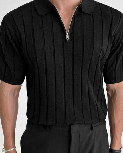 Męska koszulka polo zapinana na suwak