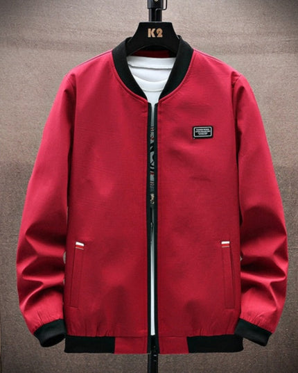 Męska kurtka przejściowa bomberka klasyczna o prostym kroju