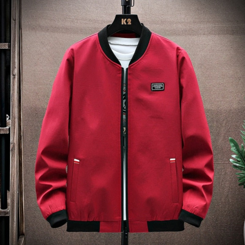 Męska kurtka przejściowa bomberka klasyczna o prostym kroju