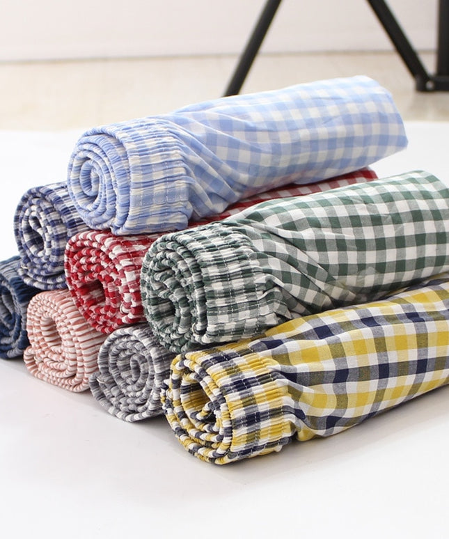 Bokserki luźne męskie w kratkę zestaw 5 sztuk