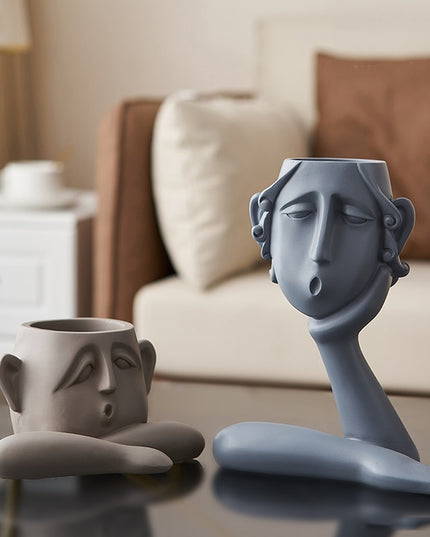 Figurka dekoracyjna posąg twarz